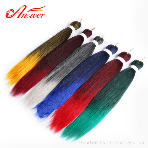 Jumbo braid hair prestretched braiding hair cheap price synthetic pre stretched braiding hair extension
